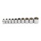 Ingersoll-Rand 10 Piece 3/8 Inch Drive Shallow Socket Set - SAE 12-Pt 752048X - alternate 2